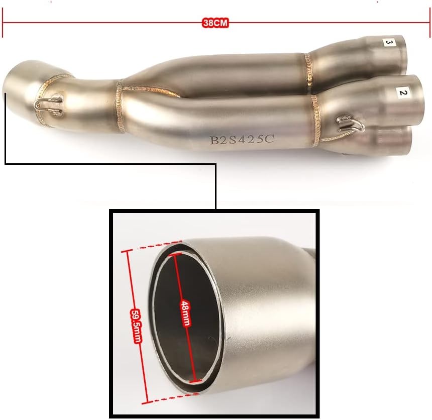 オートバイ排気マフラー カワサキ ZX14 2006 2007 2008 2009 2010 2011